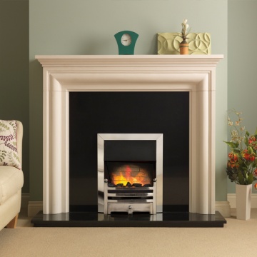 Pureglow Wenlock Limestone Fireplace